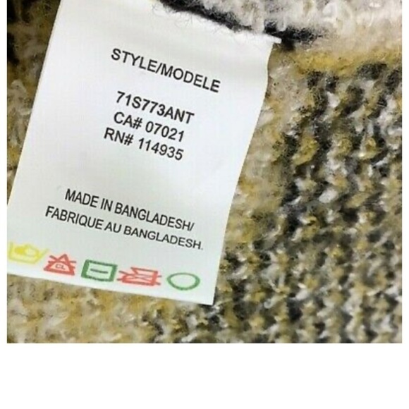 Anthropologie Sz S Georgia Turtleneck Sweater In Leopard Print Tan Acrylic - Picture 7 of 8